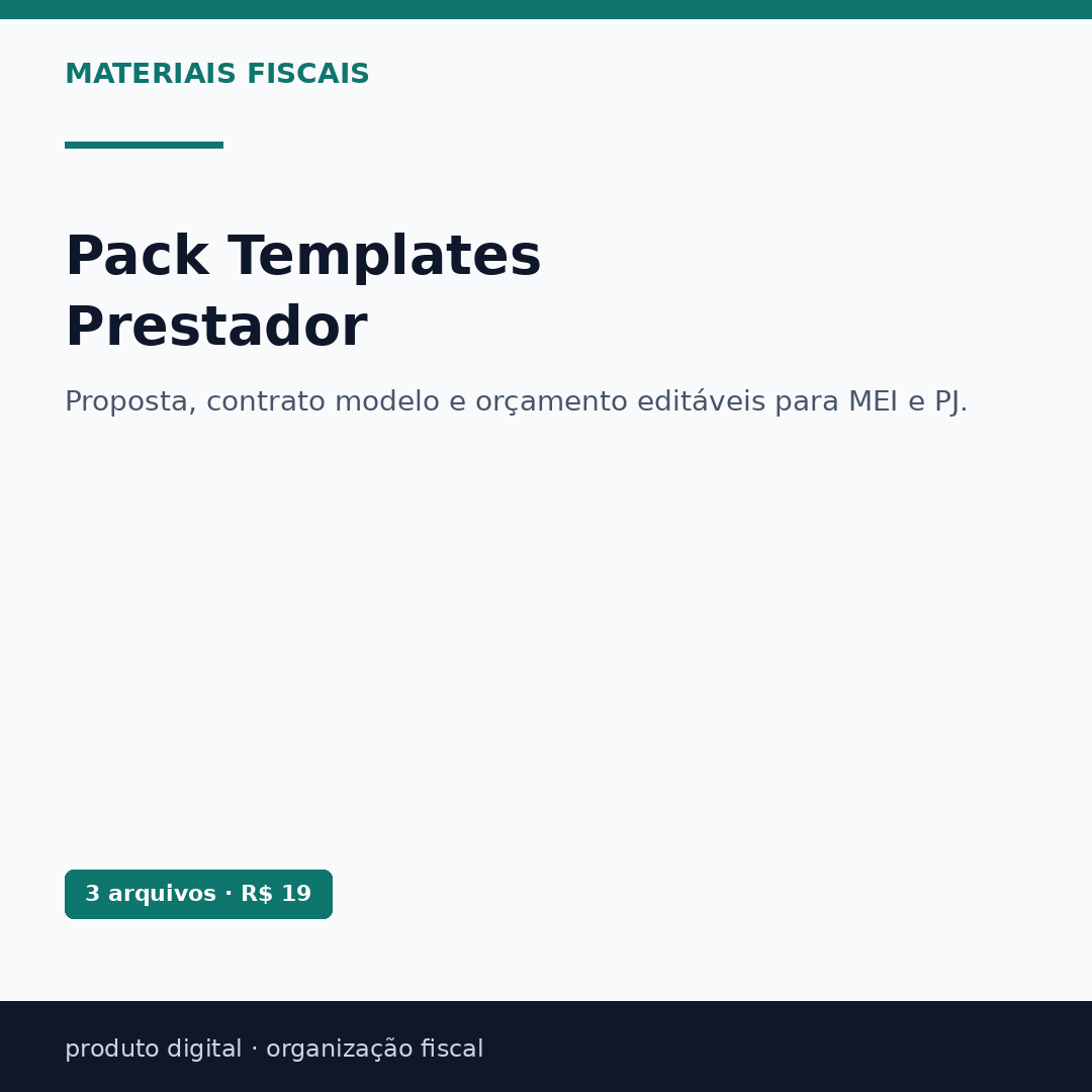 Capa de Pack Proposta + Contrato + Orçamento